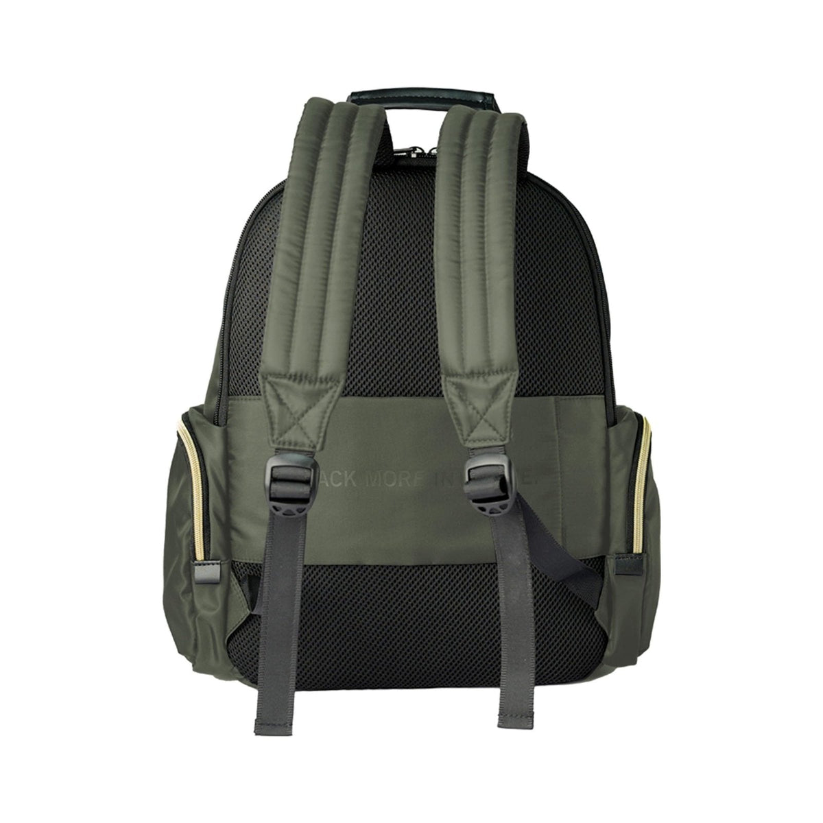 Kenneth Cole REACTION Madison Square Lightweight Hardside Chevron Expandable Spinner Luggage, Olive, 2 - Piece (20" Carry On + Sophie Backpack)