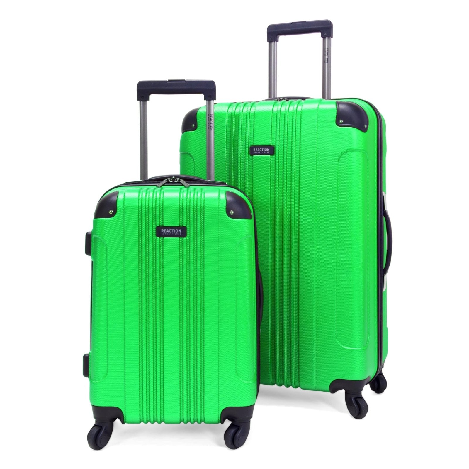 Kenneth Cole REACTION Out of Bounds Lightweight Hardshell 4-Wheel Spinner Luggage, Kelly Green, 2-Piece Set (20" & 28")