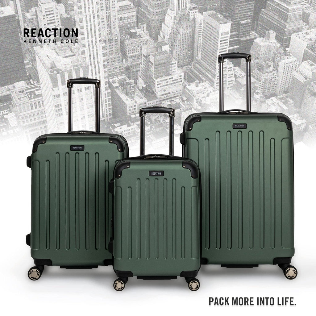 Kenneth Cole REACTION Renegade Luggage Expandable 8 - Wheel Spinner Lightweight Hardside Suitcase, Cilantro, 20 - inch Carry On