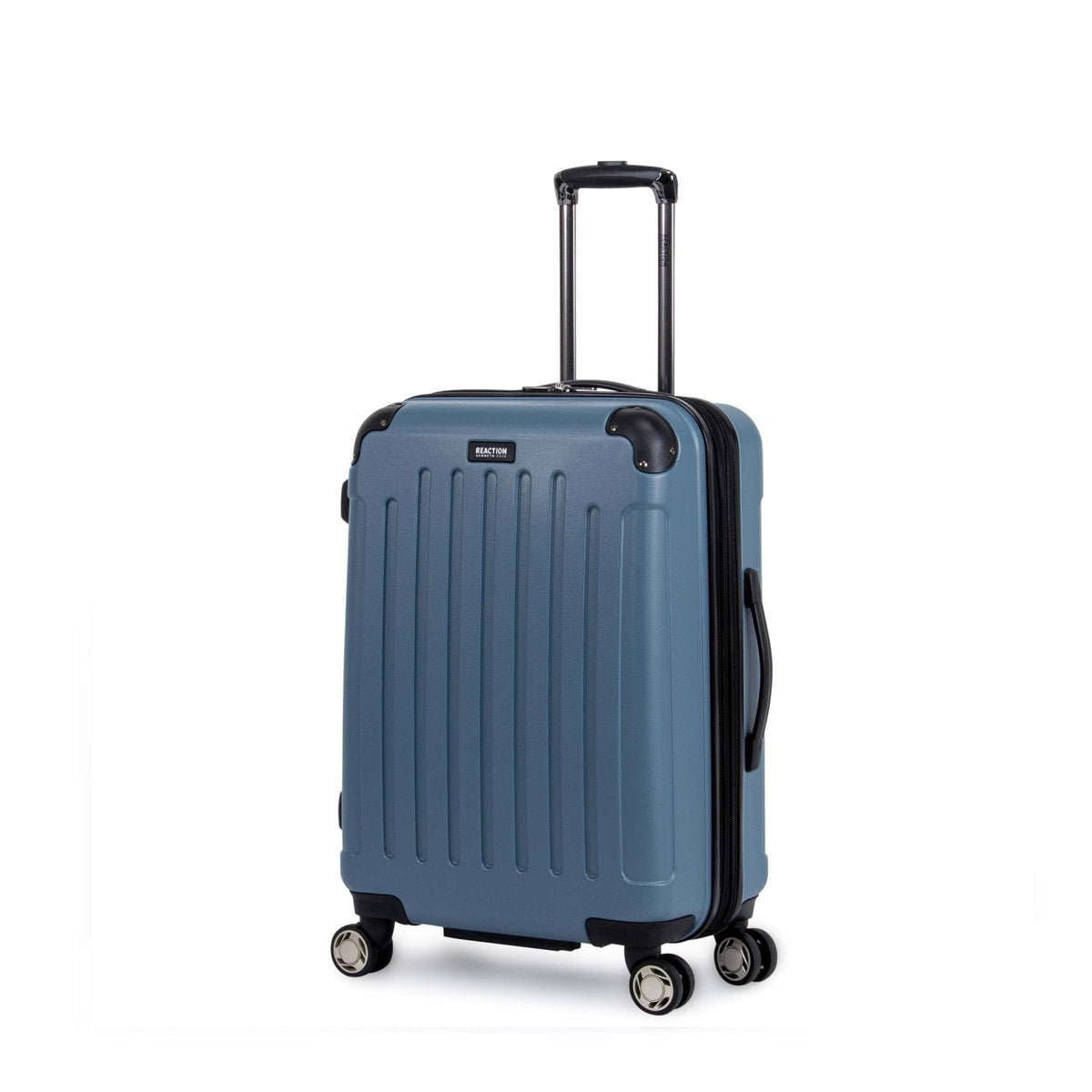 Kenneth Cole REACTION Renegade Luggage Expandable 8-Wheel Spinner Lightweight Hardside Suitcase, Granite Blue, 24-Inch Checked
