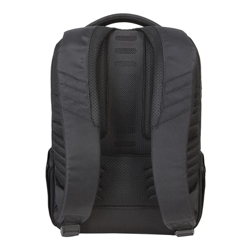 Kenneth Cole REACTION The Venturer 17" Polyester Tech Travel Backpack for Work, Black