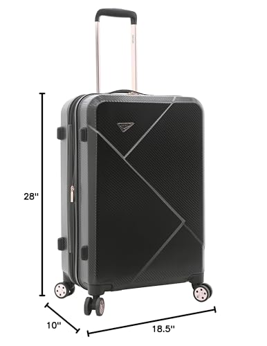 kensie 3 Piece Luggage Set, Black