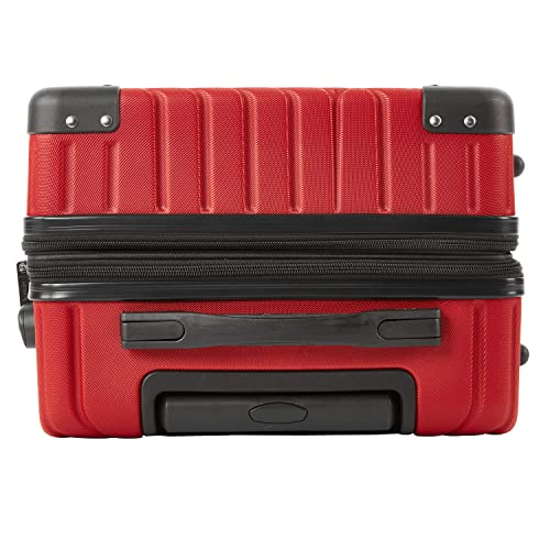 kensie 3 Piece or 20" Tigard Luggage Set, Red, 3 Piece (28"/24"/20")