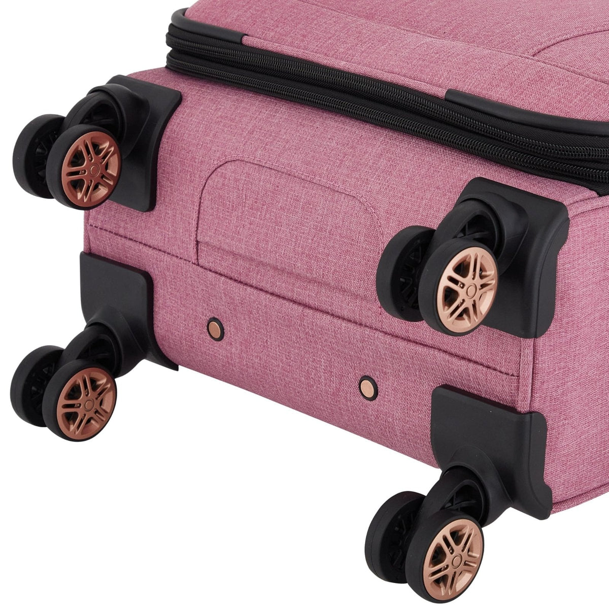 kensie Hudson Softside 3 - Piece Spinner Luggage Set, Mellow Mauve