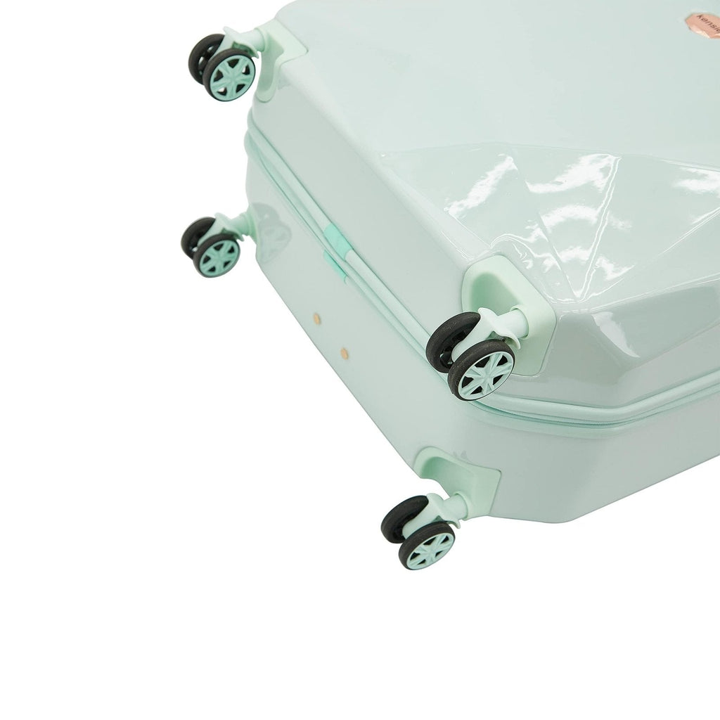 kensie Women's 2 Piece or 20" 3D Gemstone Luggage Set, Mint, 2 PC 28"