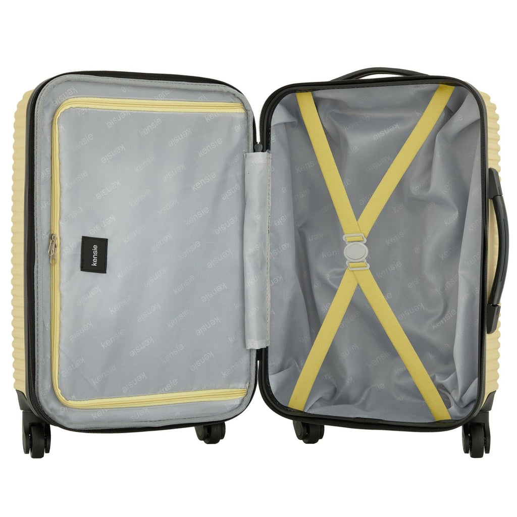 kensie Women's Hillsboro Luggage & Travel Bags Set, Dried Moss, 20" Carry - On