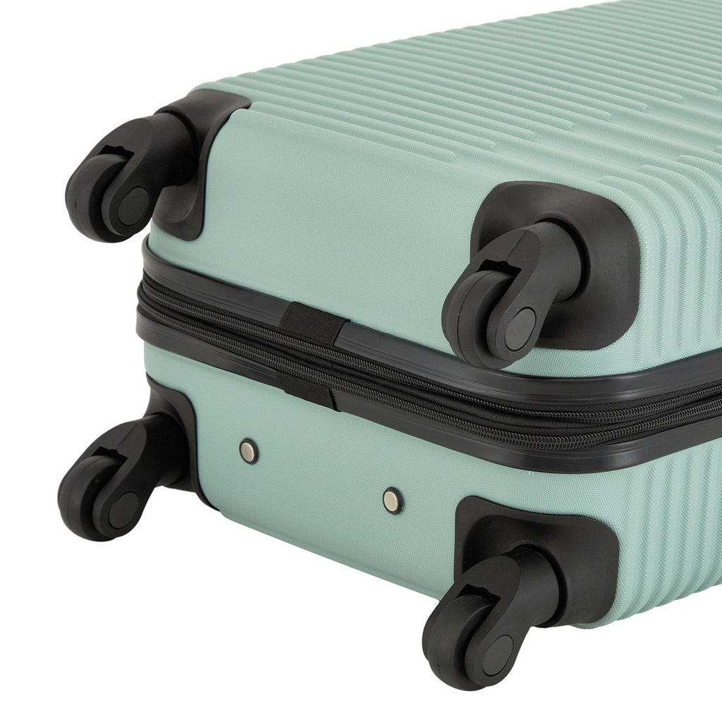 kensie Women's Hillsboro Luggage & Travel Bags Set, Green Granite, 20" Carry - On