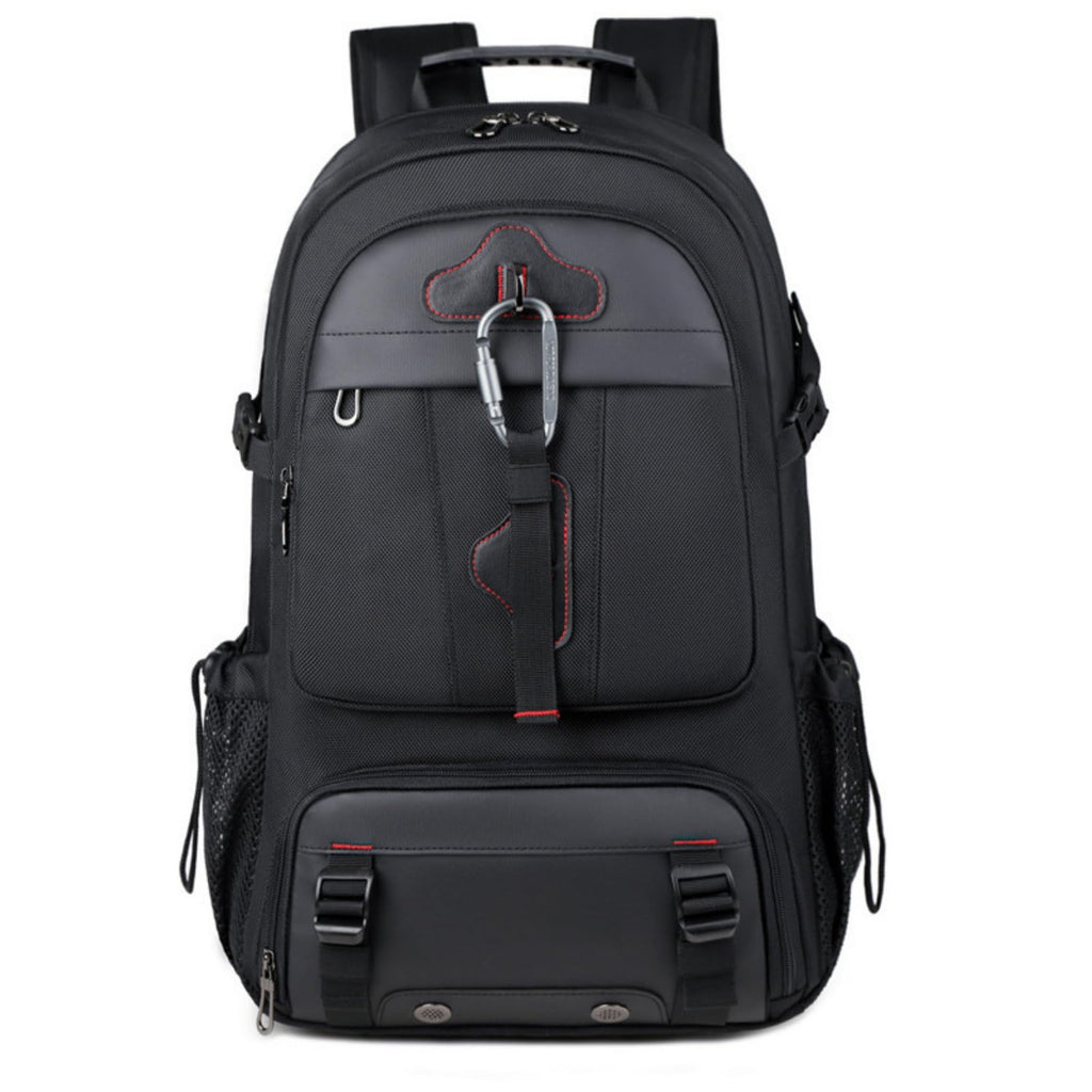 KEQIKAI Travel Backpack 50L, 17 Inch Laptop Backpack for Men Women, Large Waterproof Carry On Backpack, TSA Friendly Flight Approved Anti-Theft Backpack with USB Interface & Shoe Compartment, Black