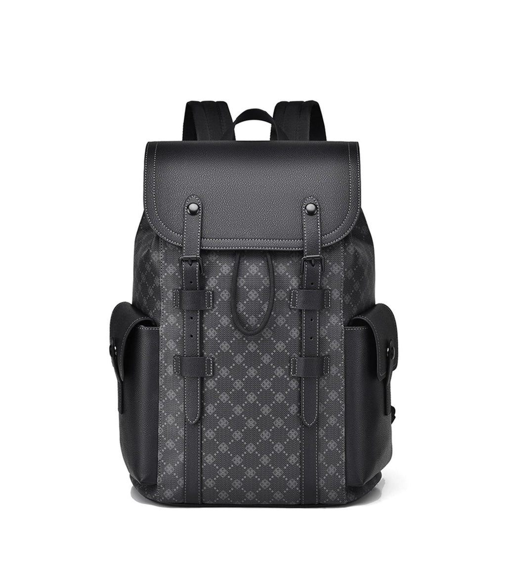 KingTo Laptop Backpack for Men Luxury Anti-Theft Travel Backpack Casual Business Waterproofing Computer Bag (A-Black-1)