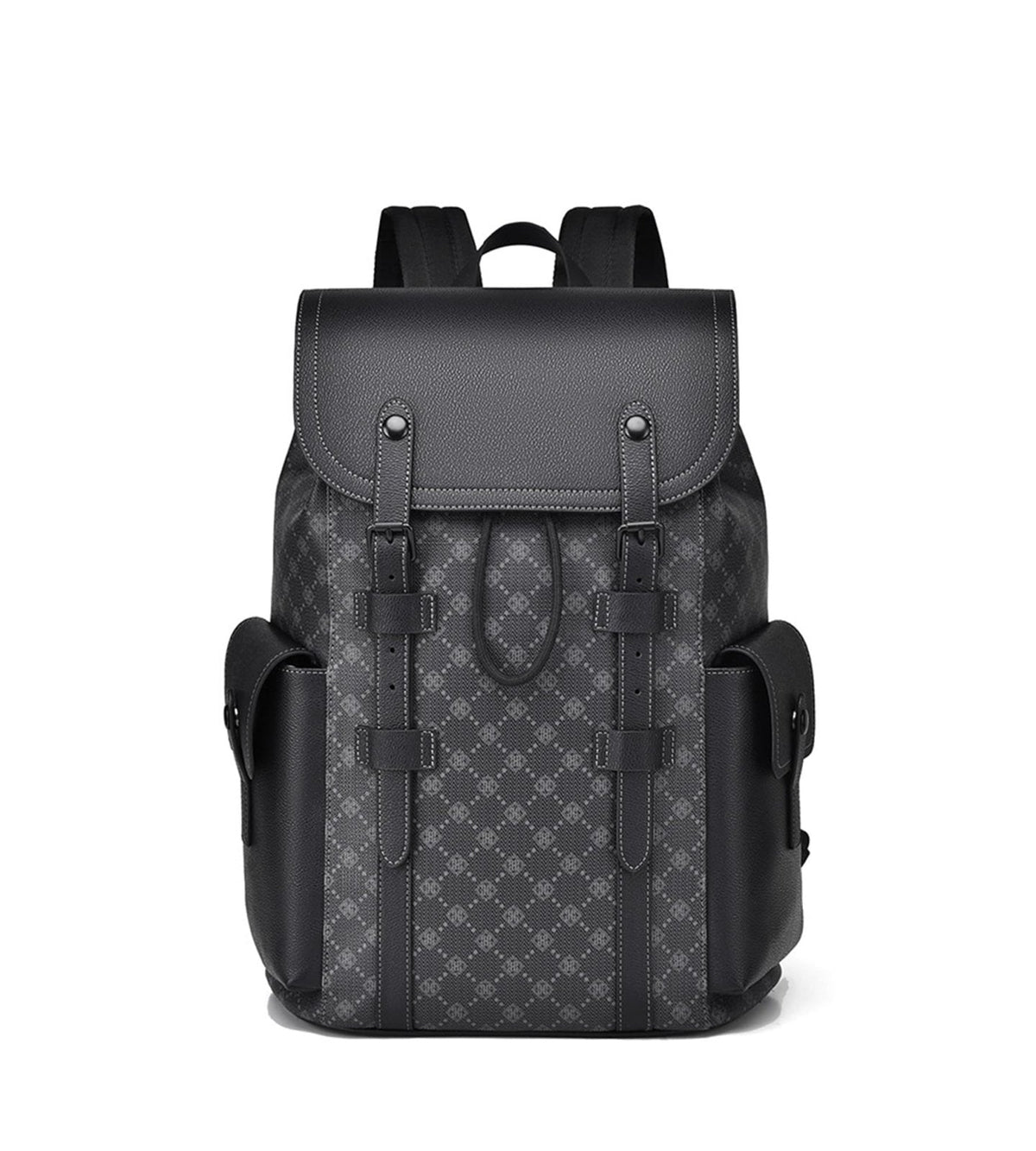 KingTo Laptop Backpack for Men Luxury Anti-Theft Travel Backpack Casual Business Waterproofing Computer Bag (A-Black-1)