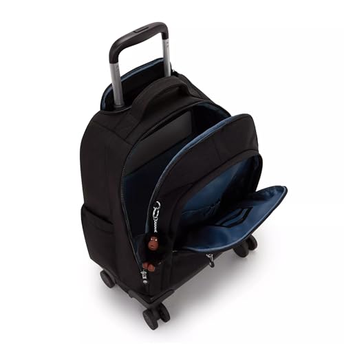 Kipling New Zea 15" Laptop Rolling Backpack True Black