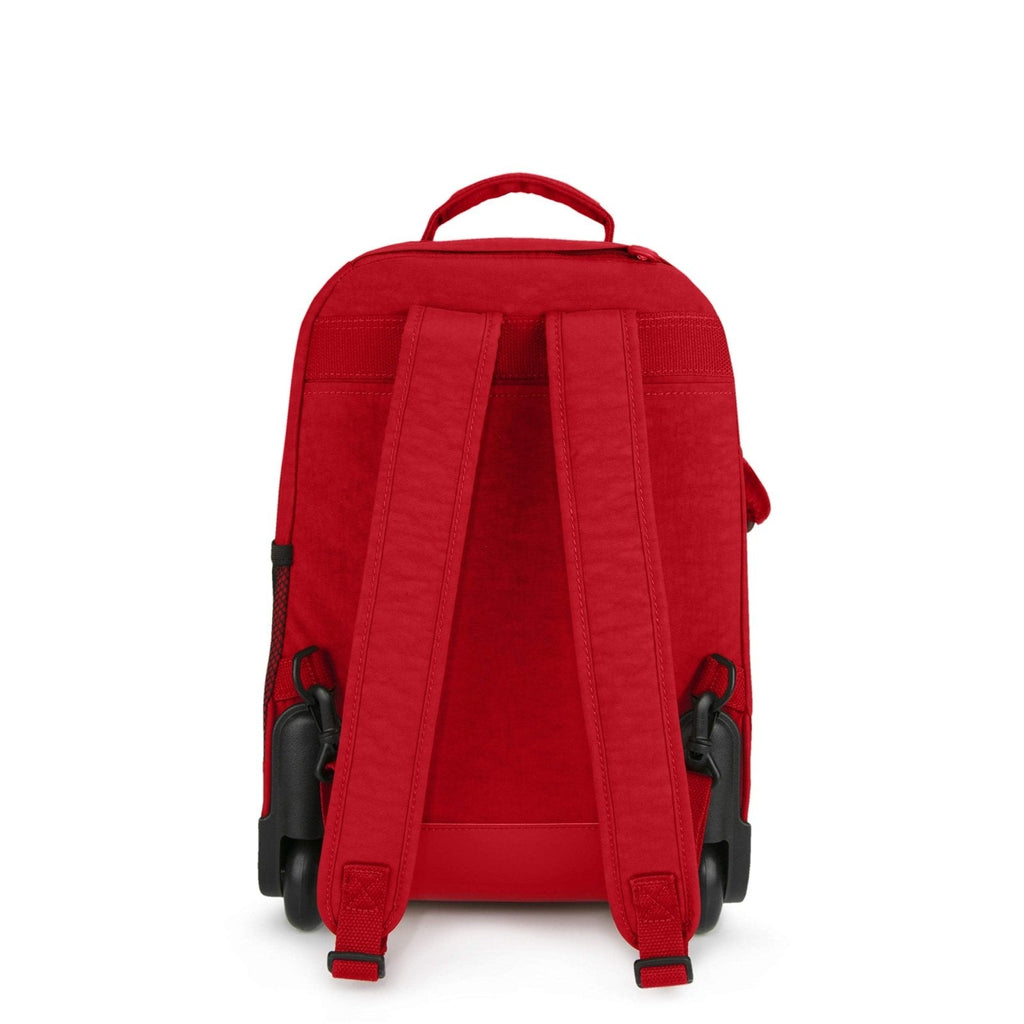 Kipling Sanaa Large Rolling, Adjustable, Padded Backpack Straps, Zip Closure, Cherry Tonal, One Size,WL4759