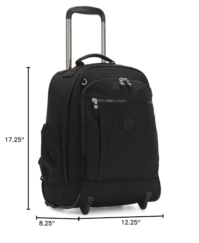 Kipling Women's Gaze Large Rolling Backpack, Durable, Wheeled Backpack with Adjustable Shoulder Straps, Nylon Book Bag