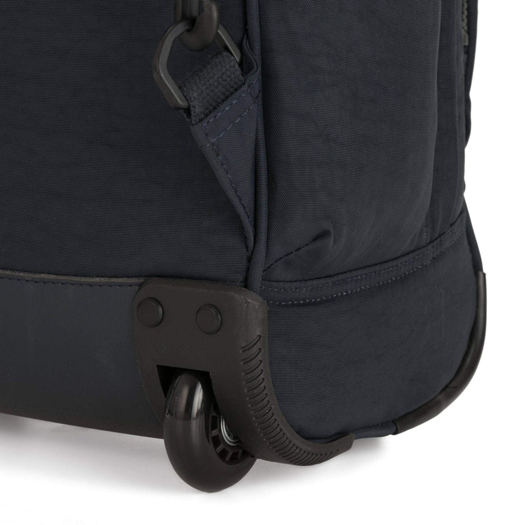 Kipling Women's Gaze Large Rolling, Durable, Wheeled Backpack with Adjustable Shoulder Straps, Nylon Book Bag, True Blue Tonal, 8.25" L x 17.25" H x 12.25" D,100352251