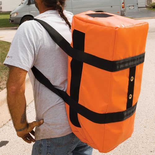 Klein Tools 5216V Duffel Bag, Water Resistant Lineman Bag with Mesh Panels and Drain Holes Can Carry Like a Backpack