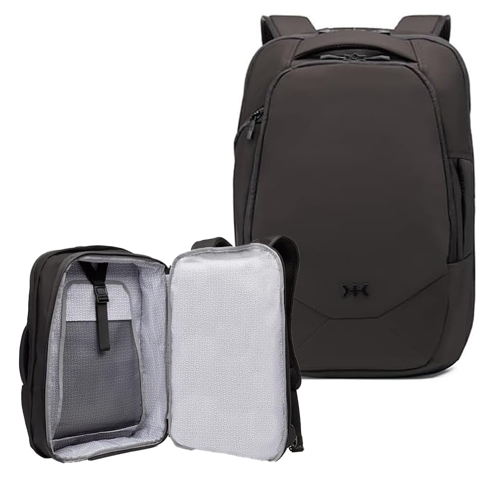 Knack Small Series 2 Laptop Backpack Fits up to 16 Inch Laptops - Knack Bags Carry-On Backpack, TSA Approved, Expandable Travel Backpacks With 2 Day Outfit Capacity, Midnight Black
