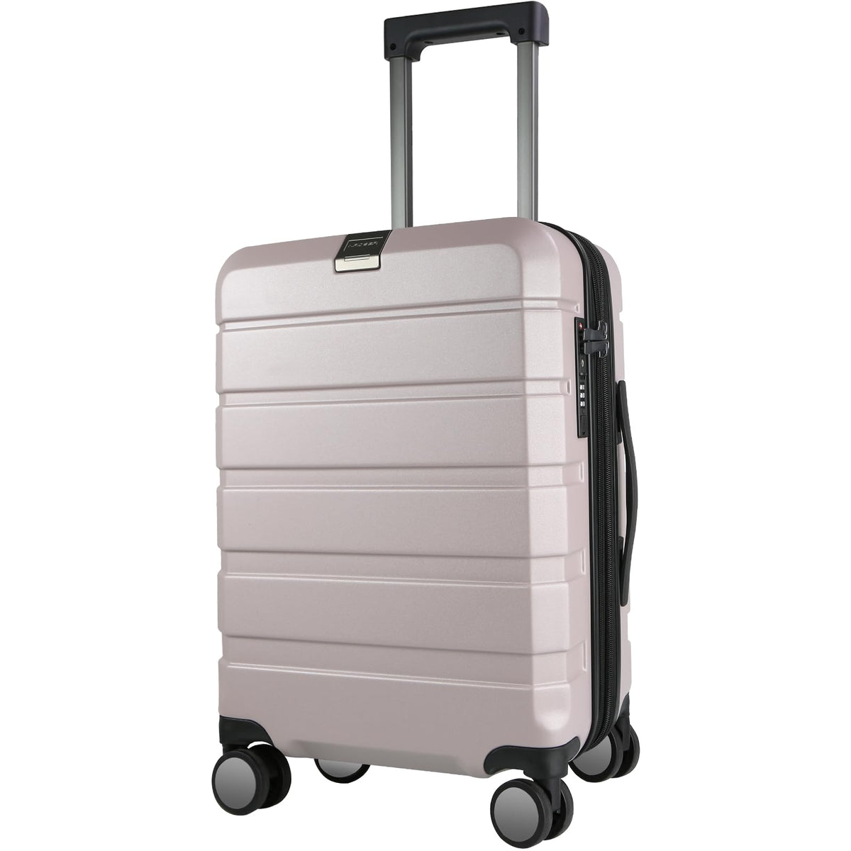 KROSER Hardside Expandable Carry On Luggage with Spinner Wheels & Built-in TSA Lock, Durable Suitcase Rolling Luggage with USB Port, Carry-On 20-Inch, Matte Purple/Pink