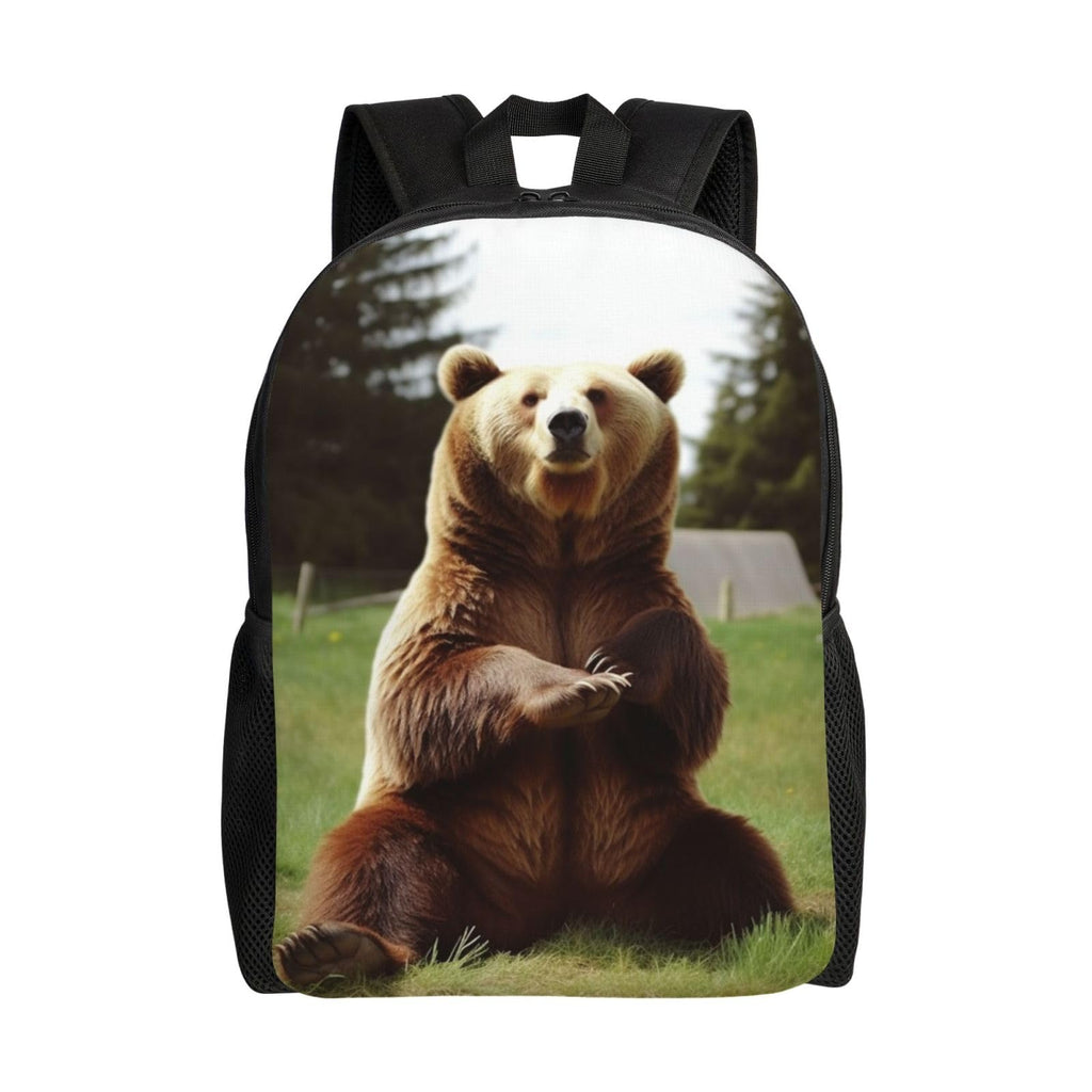 KTHSNSKL Travel Backpack Hi Bear Sit on the lawn Carry on Backpack Lightweight Business 15.6inch Laptop Backpack for Men Women