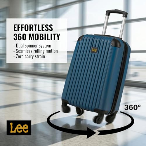 Lee Carry On Luggage with Wheels, 21" TSA Approved Hard Shell Suitcase