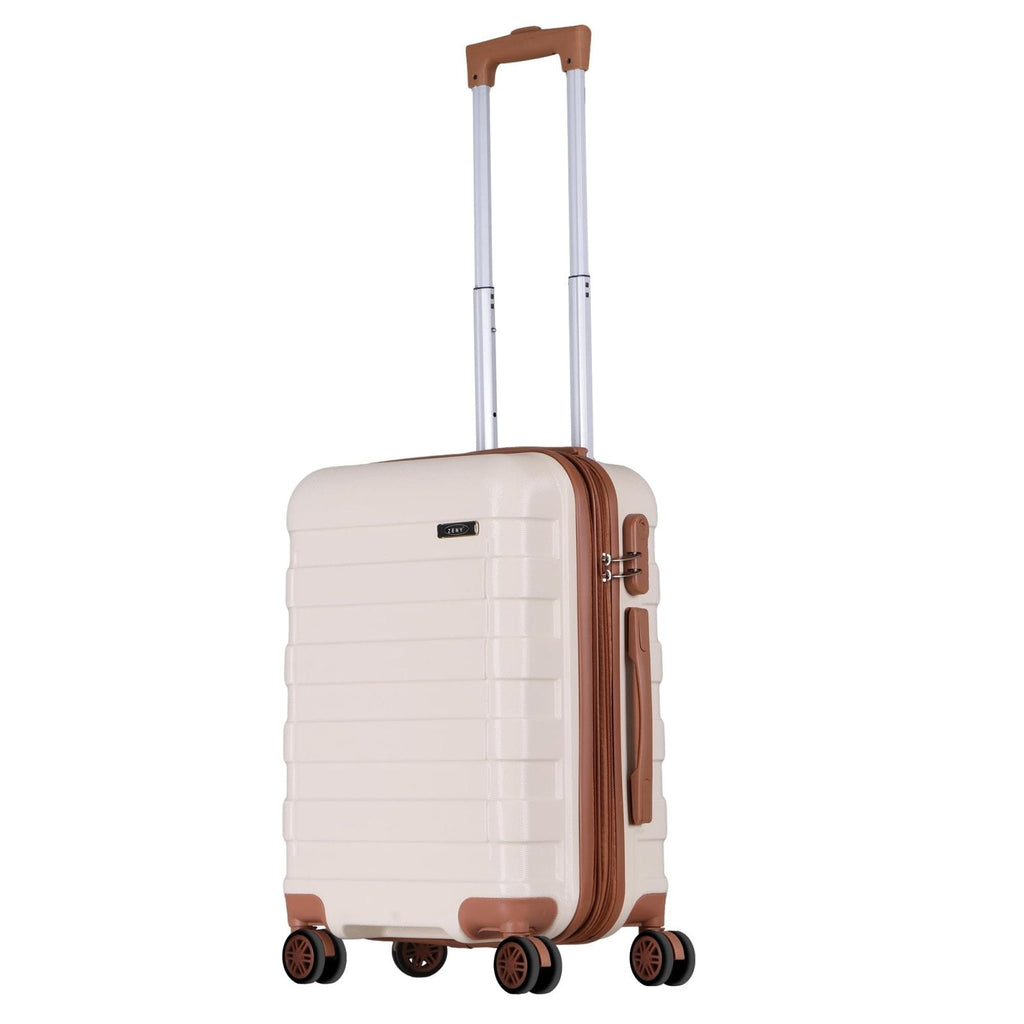LEMY Hardside Expandable Luggage,Waterproof Suitcase with Spinner Wheels&Height Adjustable Handle for Travel, Business Trips,White