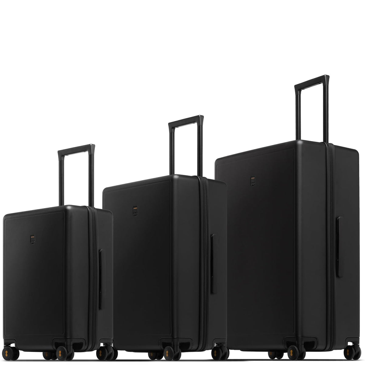 LEVEL8 Luggage Sets 3 Piece, 20 Inch Carry on, 24&28 Checked Hardshell Suitcases Set, Lightweight Luminous Textured Large Luggages with Spinner Wheels Tsa Lock, 3-Piece Set (20/24/28), Black