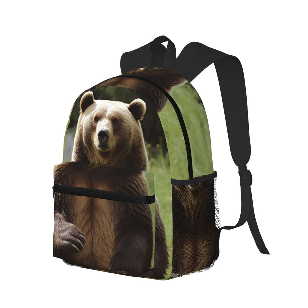LHDGBWC Travel Backpack Hi Bear Sit on the lawn Carry on Backpack Lightweight Business 15.6inch Laptop Backpack for Men Women