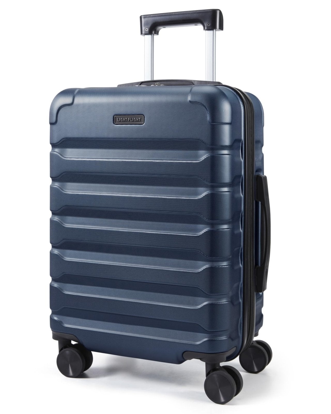 LIGHT FLIGHT Carry On Luggage 22x14x9 Airline Approved, Expandable Carry On Suitcases with Wheels, Lightweight Luggage, Durable Hard Shell 20 Inch Rolling Suit Case for Men Women Travel, Dark Blue