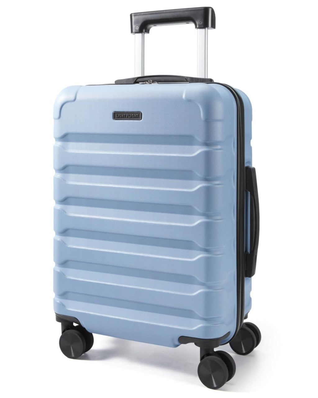 LIGHT FLIGHT Carry On Luggage 22x14x9 Airline Approved, Expandable Carry On Suitcases with Wheels, Lightweight Luggage, Durable Hard Shell 20 Inch Rolling Suit Case for Men Women Travel,Light Blue