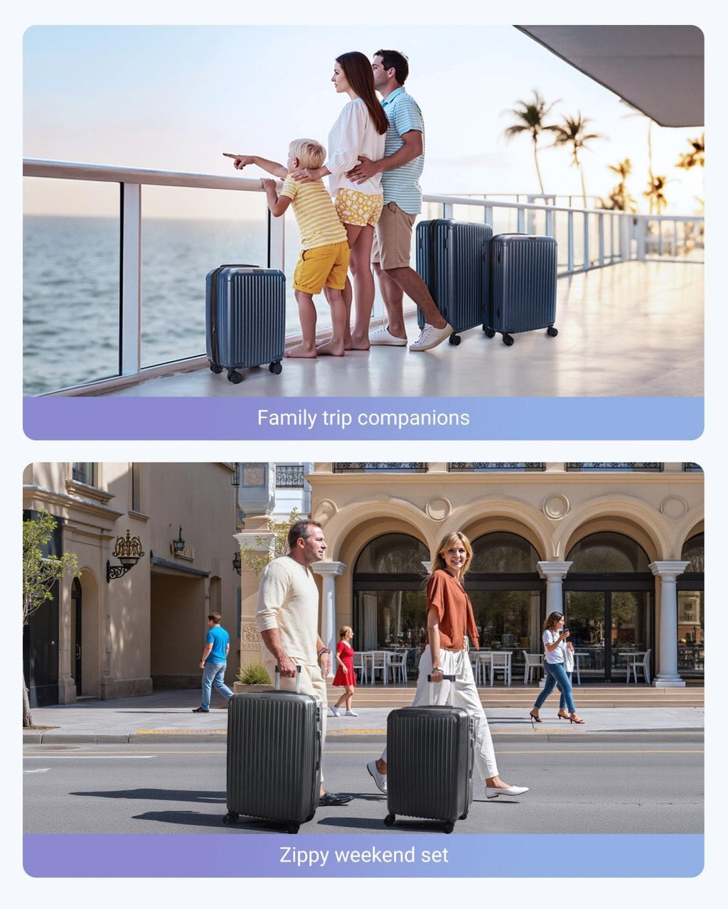 LIGHT FLIGHT Luggage Sets, Durable Hard Shell 3 Piece Set Suitcase with Spinner Wheels, Hardside Lightweight Luggage set with TSA Lock, Large Travel Luggage Set (20" 24" 28"), Dark Blue