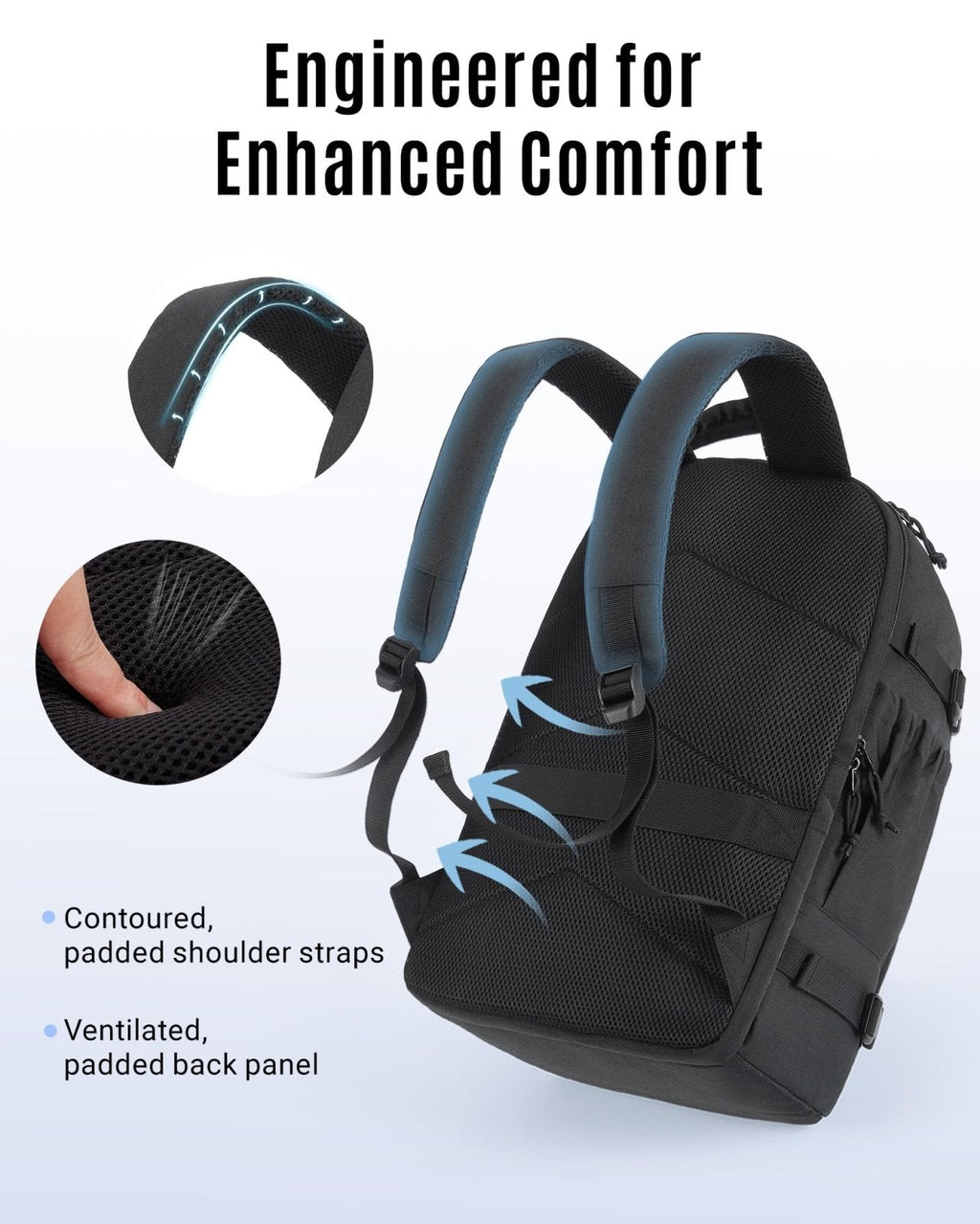 LIGHT FLIGHT Travel Backpack, TSA Friendly Flight Approved Carry on Backpack Water - resistant Lightweight Business Large Weekender Bag Casual Daypack 17.3" Laptop Backpack for Men Women, Brown