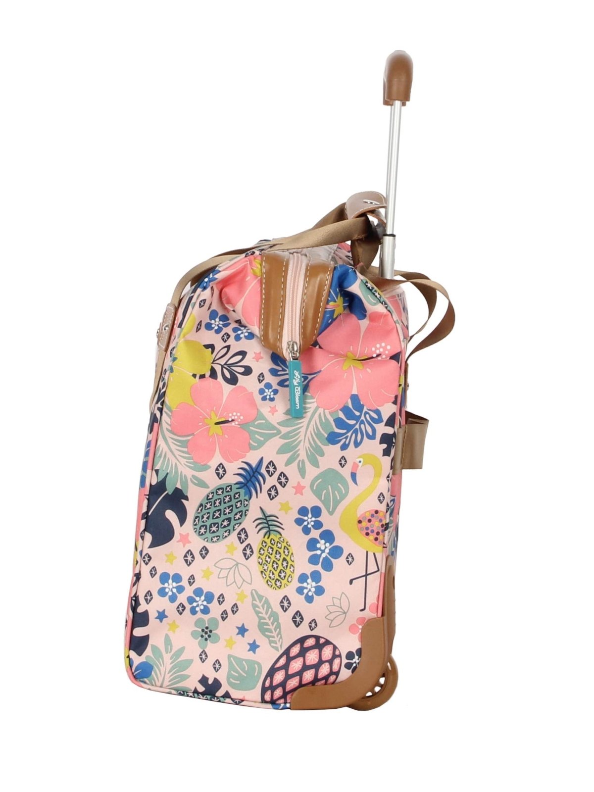 Lily Bloom Design Pattern Carry on Bag Wheeled Cabin Tote (Cabin Pink)