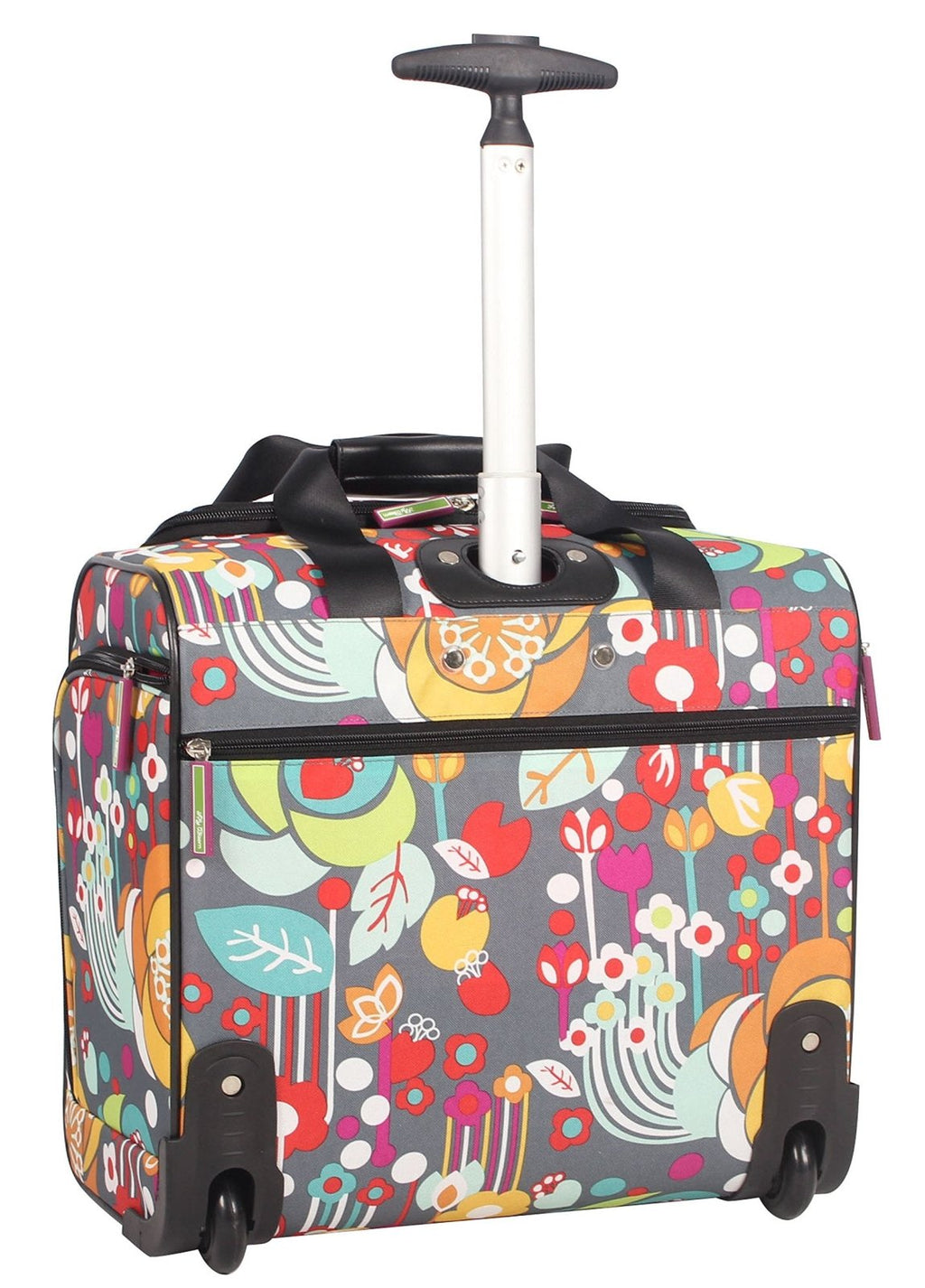 Lily Bloom Designer 15 Inch Carry On - Weekender Overnight Business Travel Luggage - Lightweight 2 - Rolling Wheels Suitcase - Under Seat Rolling Bag for Women (Bliss)