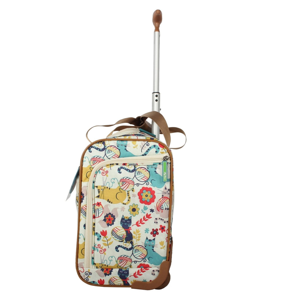 Lily Bloom Designer 15 Inch Carry On - Weekender Overnight Business Travel Luggage - Lightweight 2 - Rolling Wheels Suitcase - Under Seat Rolling Bag for Women (Furry Friend)