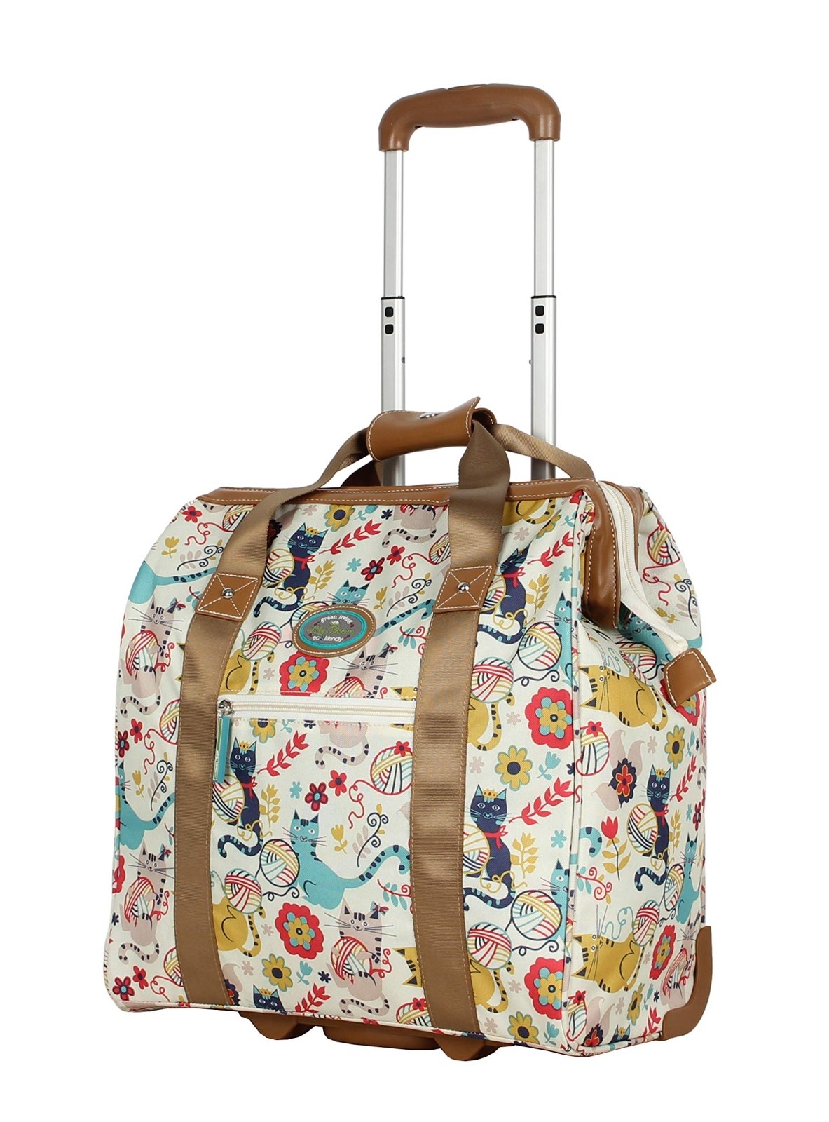 Lily Bloom Luggage 3 Piece Softside Spinner Suitcase Set Collection (Furry Friend)