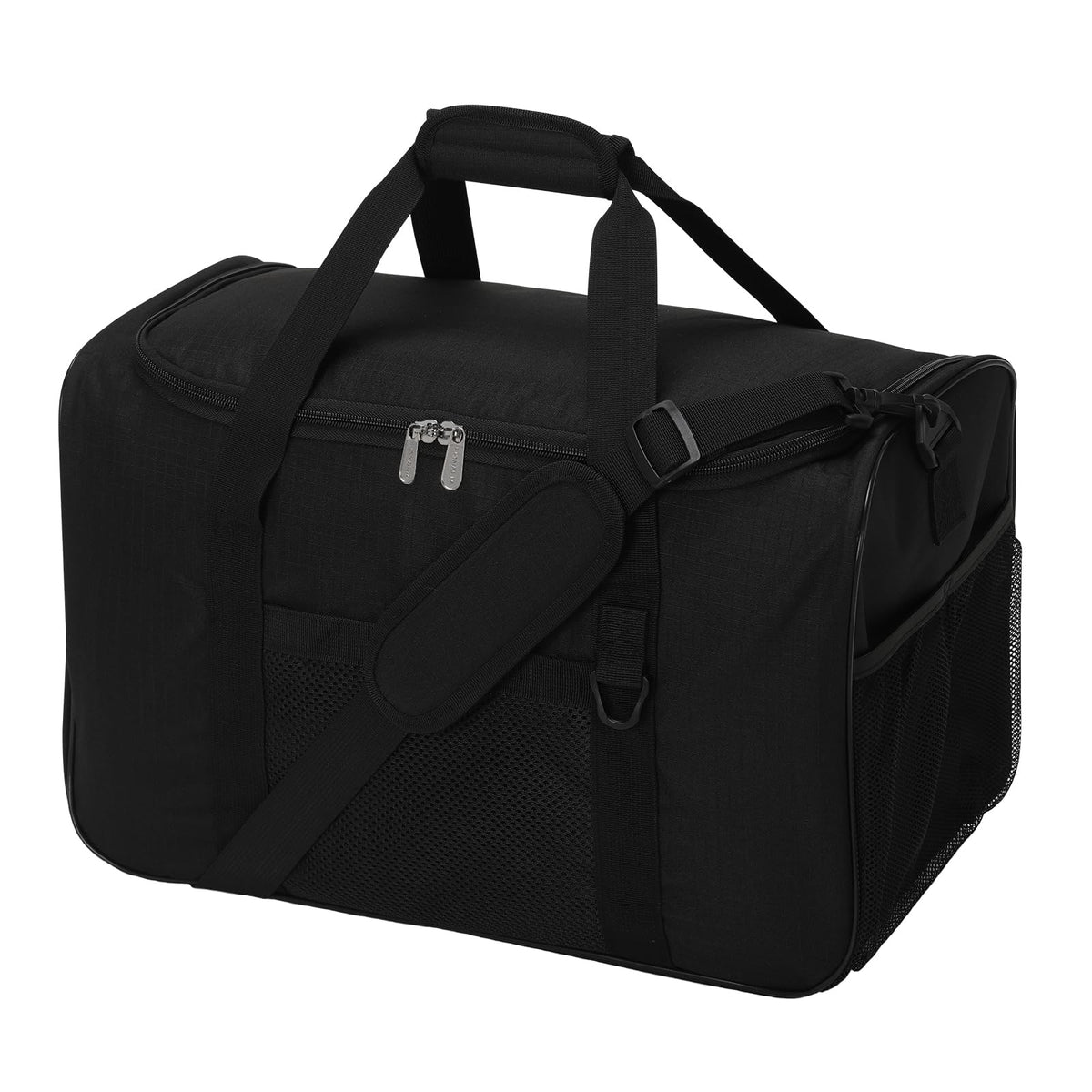 LONALIA 35L Sports Gym Duffle Bag - 19 inch Weekender Duffel for Workout, Basketball, Fitness, Training (Black)