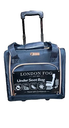 LONDON FOG Bromley 15-Inch Under The Seat Bag,Navy Blue