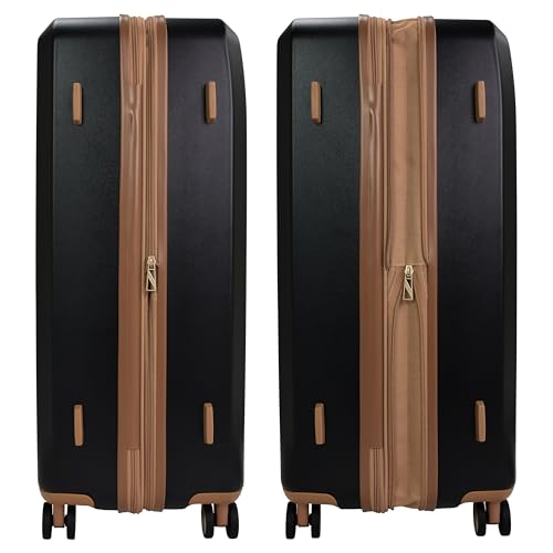 London Fog Southbridge 29 Inch Expandable Spinner HS, Black