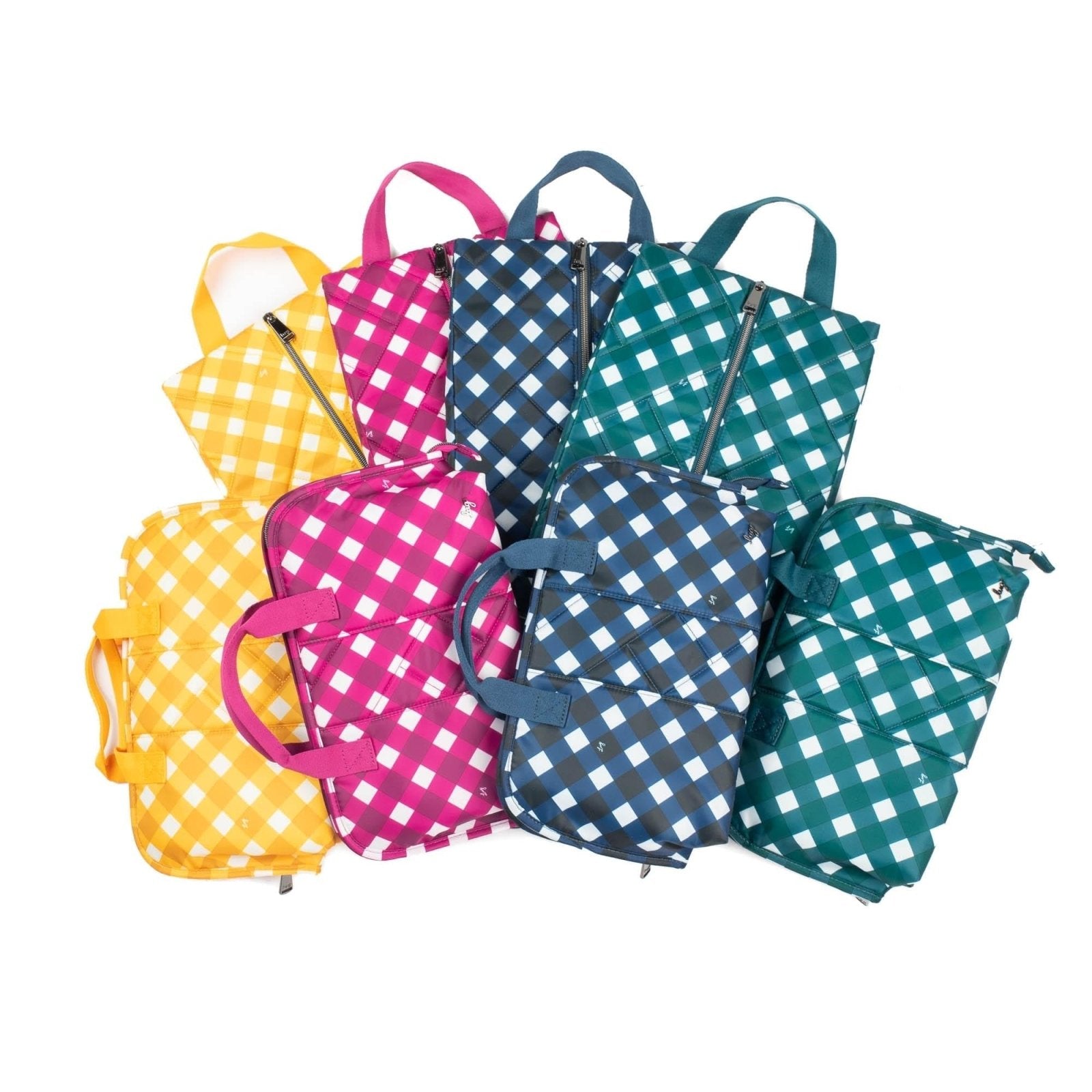 Lug Flash SE & Tuck Travel Set, GINGHAM EVERGREEN