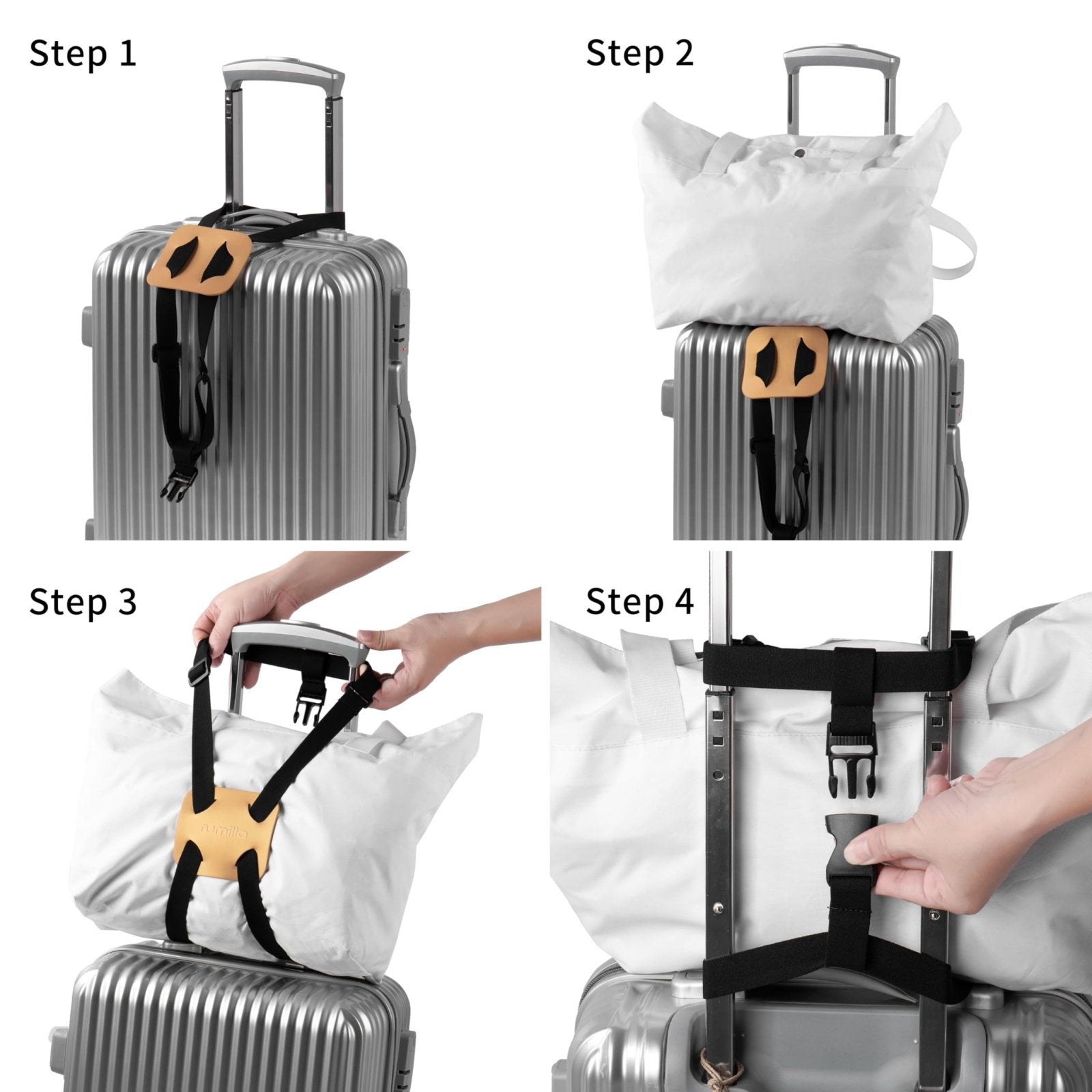 Luggage Bungee Strap for Suitcases - Add a Bag, Travel Bag Bungee Belt - Pink Luggage Strap (1PCS)