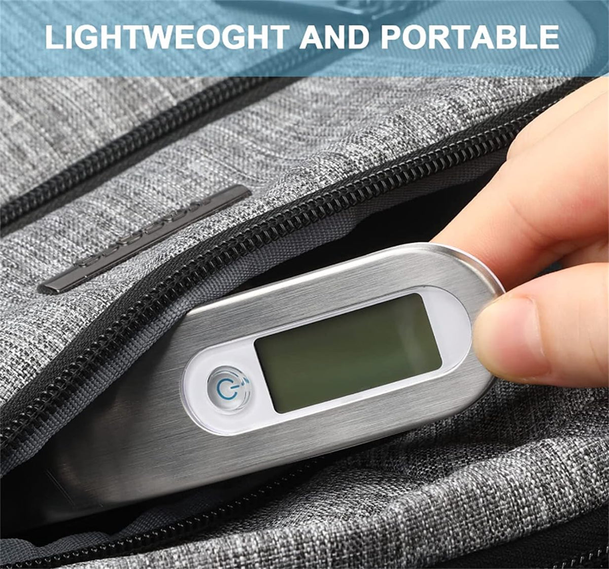 Luggage Scale, 50kg Hand Hanging Portable Travel Scale with Hook Electronic Baggage Weight Measuring Digital Weighing