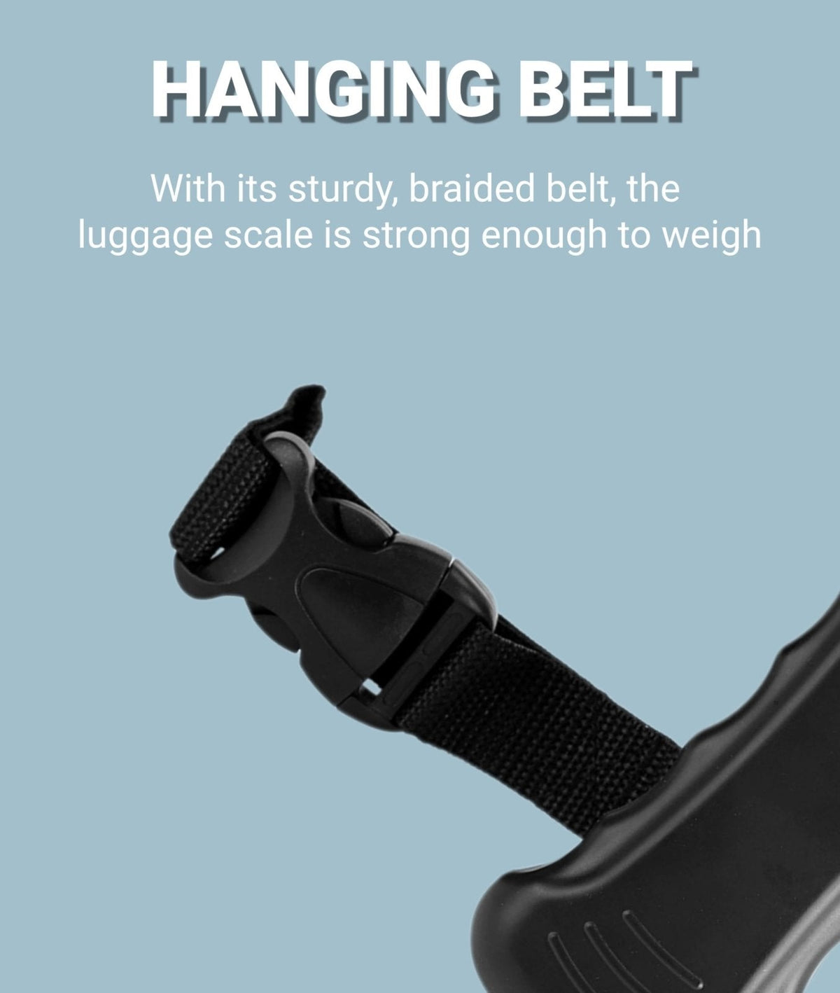Luggage Scale, 50kg/110lb Portable Travel Hanging Luggage Scale, Auto Lock Reading After Weighing, Convenient to Read and Record The Data