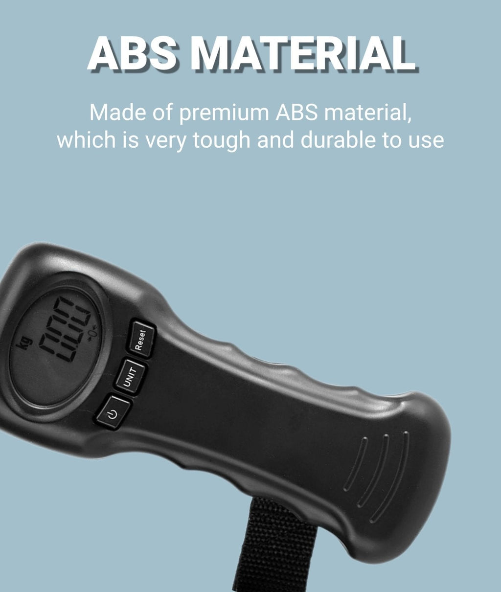 Luggage Scale, 50kg/110lb Portable Travel Hanging Luggage Scale, Auto Lock Reading After Weighing, Convenient to Read and Record The Data
