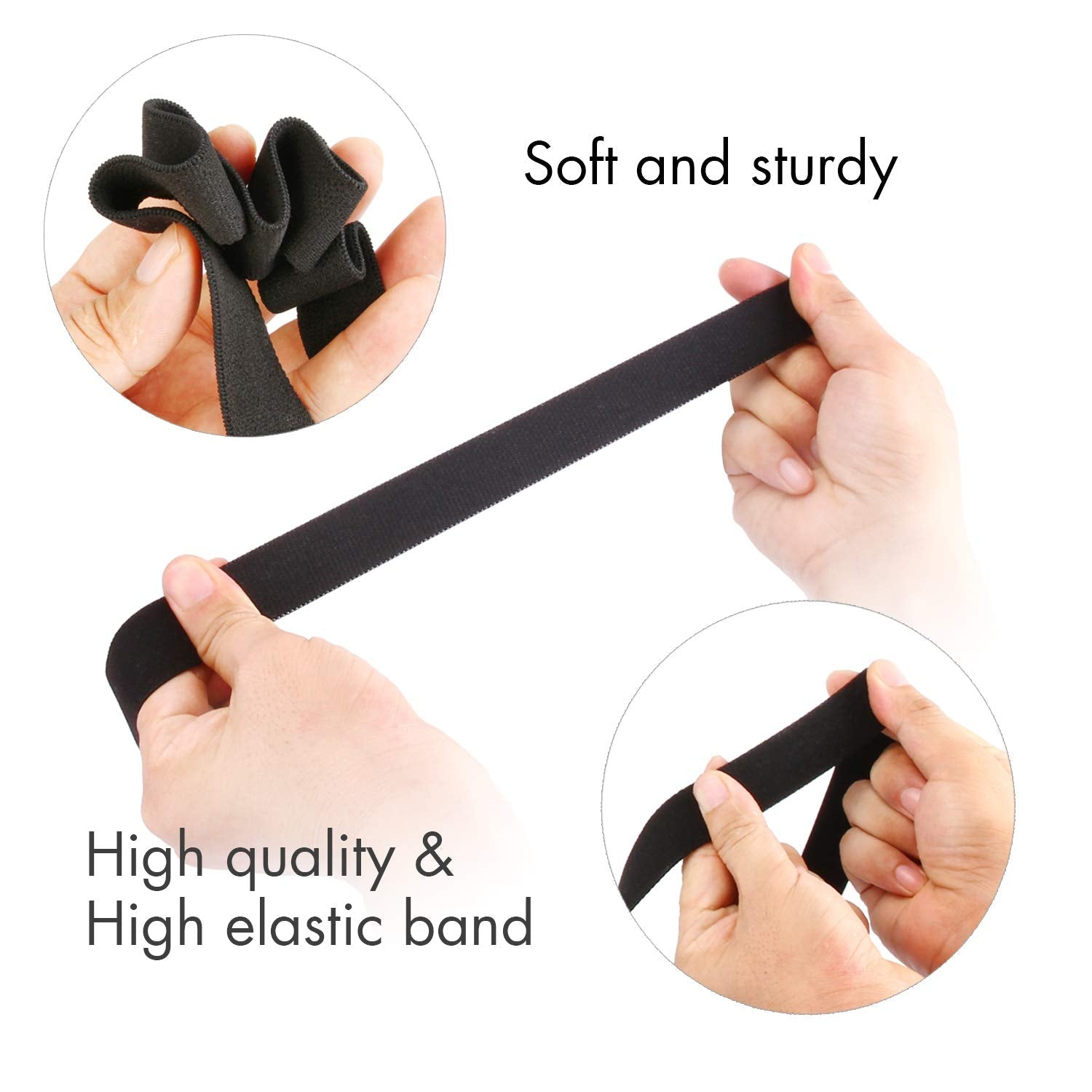 Luggage Straps Bag Bungees for Add a Bag Easy to Travel Suitcase Elastic Strap Belt (Black, M - Black)