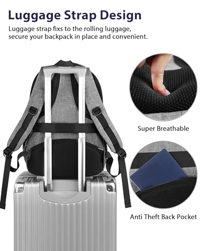 MATEIN Laptop Backpack, Work Backpack for Men, TSA Carry On Travel Bag