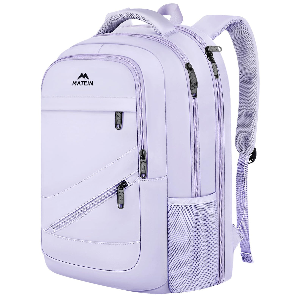 MATEIN Large 17 Inch Laptop Backpack for Women, Lightweight Travel Backpack Fits College School Essentials, Anti Theft Work Commute Nursing Computer Bag TSA Approved for Weekender Trip, Light Purple