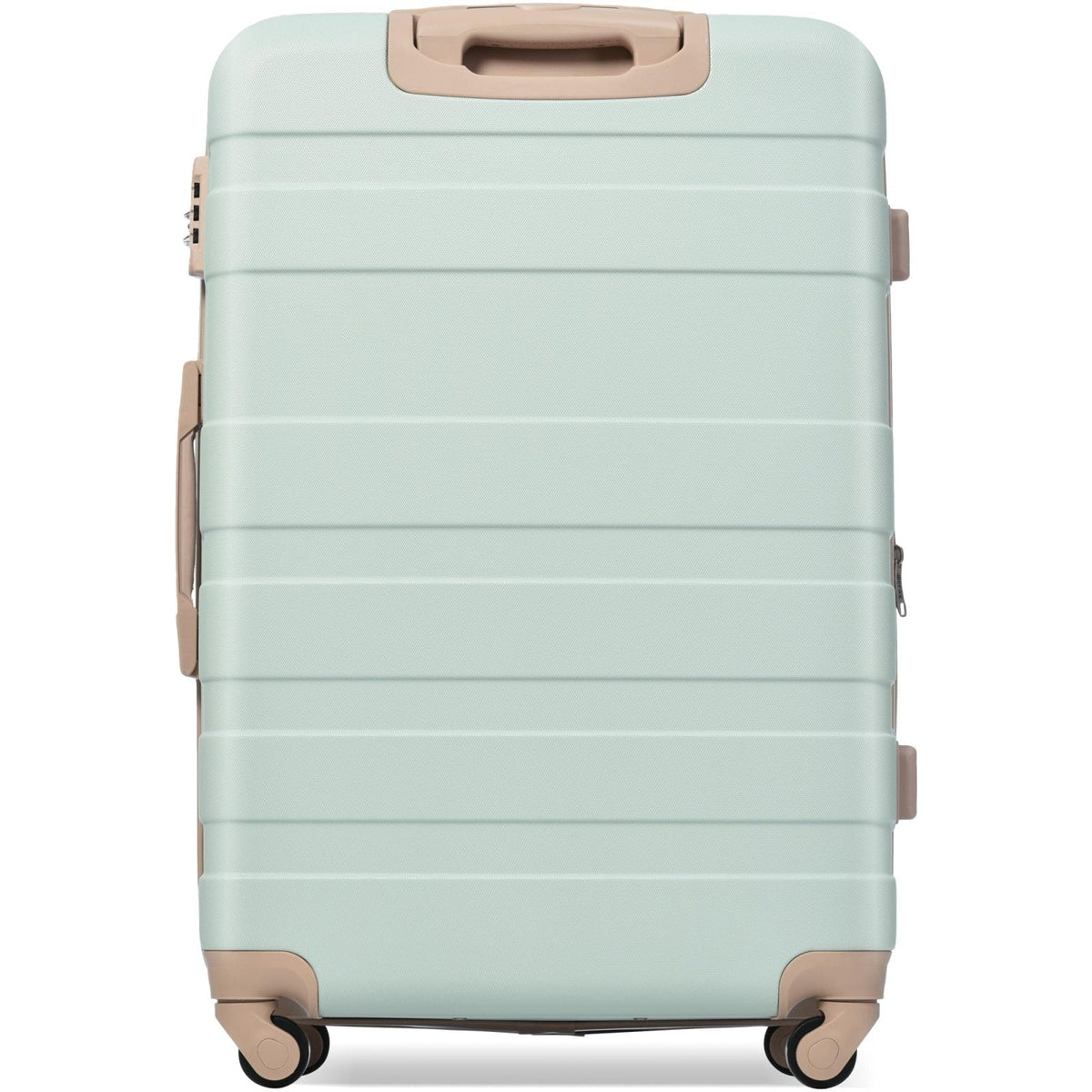 Merax 3 Piece Luggage Set ABS Hardshell Lightweight Suitcase Sets Spinner Wheels Suitcase with TSA Lock, 20" 24" 28", Green Brown