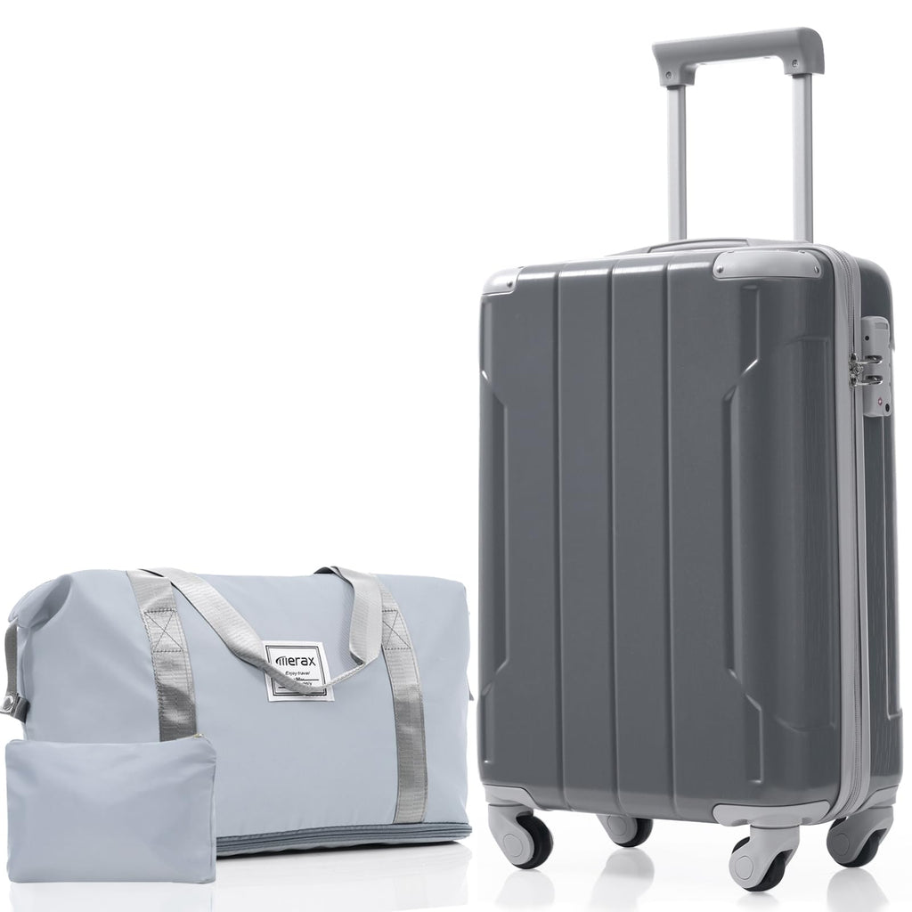 Merax Luggage Set 3 Piece, 20 Inch Carry on Spinner Suitcase with Corner Guards, Lightweight Durable, Airline Approved for Business or Weekend Travel