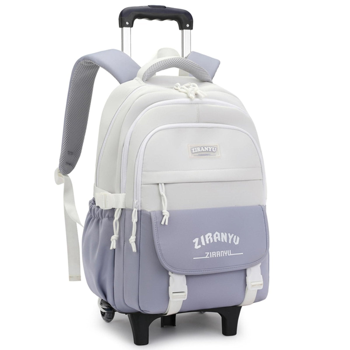 Mfikaryi Rolling Backpack,Backpack with Wheels for Boys,Capacity Wheeled Bookbag for School,Roller Backpack