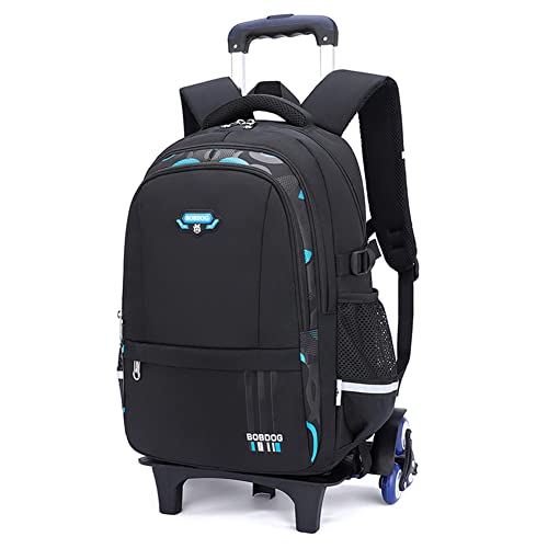 Mfikaryi Solid Color Elemetary Rolling Backpack,Camo Prints Kids Wheeled School BookBag,Backpack with wheels for boys