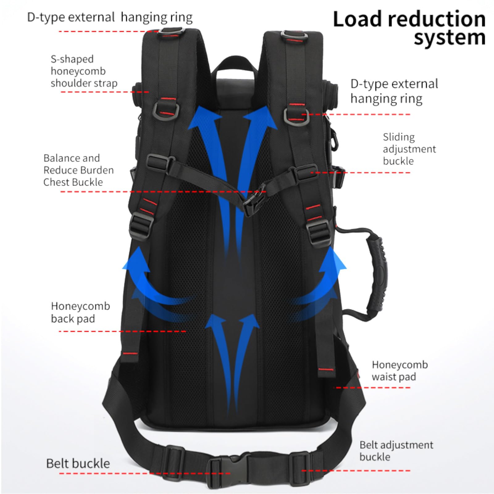 Mfinesun Travel Backpack for Men & Women, 50L Large Carry on Backpack Durable Convertible Duffle Bag Fit for 17 Inch Laptop with Shoe Compartment, Wet Pocket